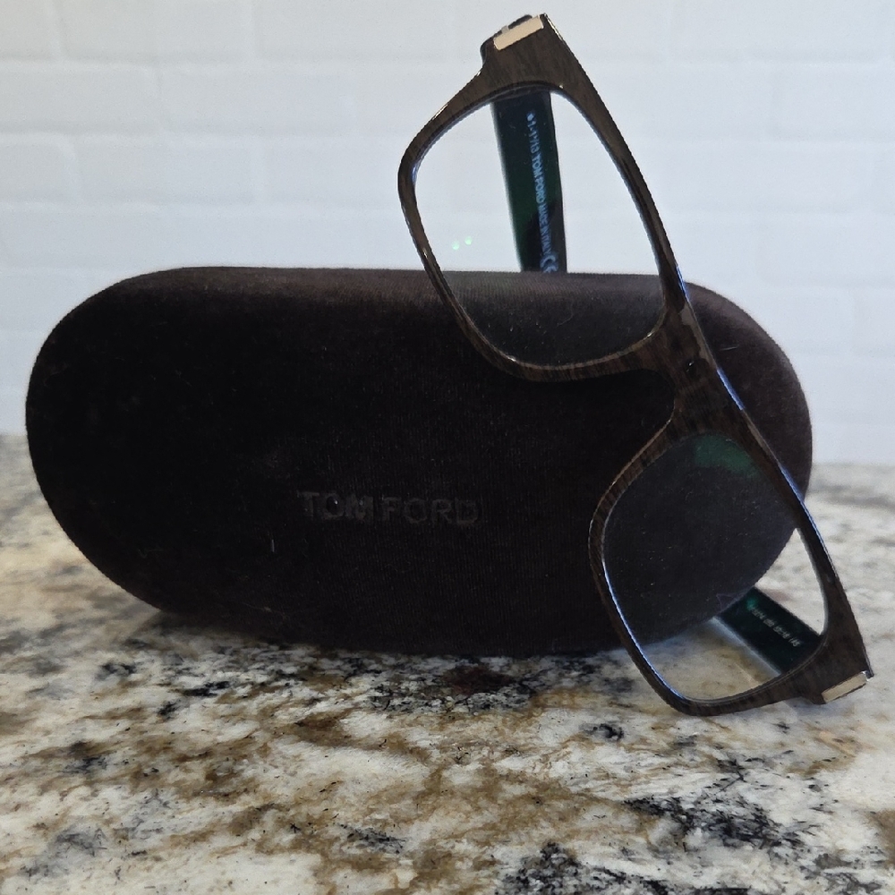 Tom Ford Dark Brown Eyewear with Case